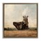 Stupell Industries Bear Holding Paws Watching Sunset Framed Floater Canvas Wall Art